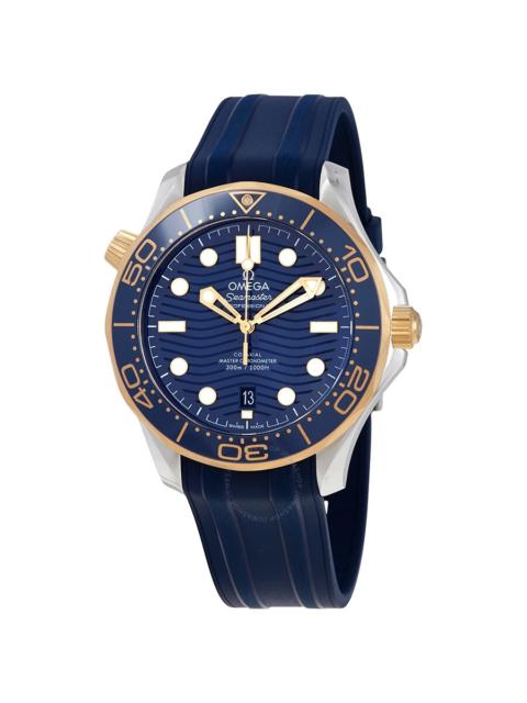 OMEGA Omega Seamaster Automatic Chronometer Steel & 18kt Yellow Gold Blue Dial Men's Watch 210.22.42.20.03