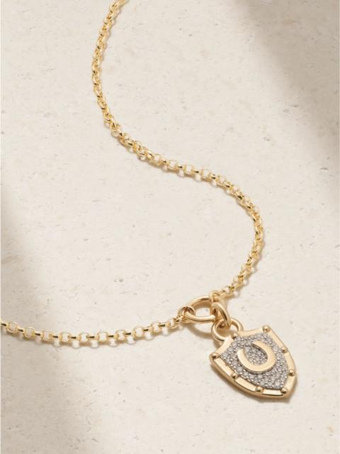 FOUNDRAE Protection + Fine Belcher 18-karat gold diamond necklace Gold