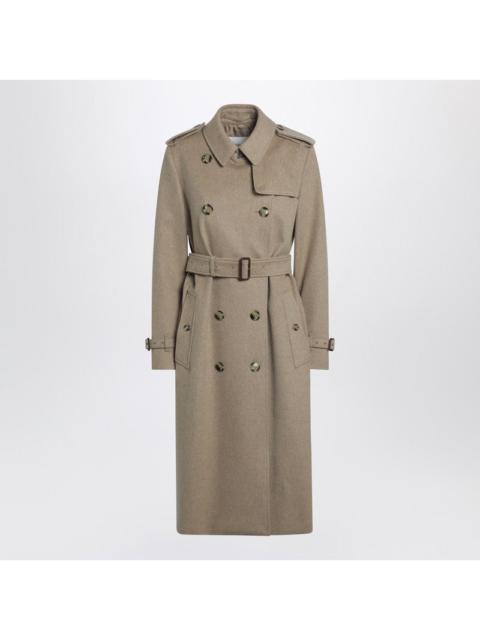 Burberry Burberry Beige Melange Double-Breasted Cashmere Coat Women