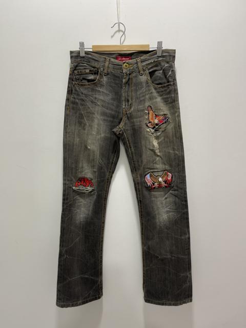 Other Designers Vintage - JAPANESE ANTI LABEL CUSTOM MADE DISTRESSED DENIM JEANS