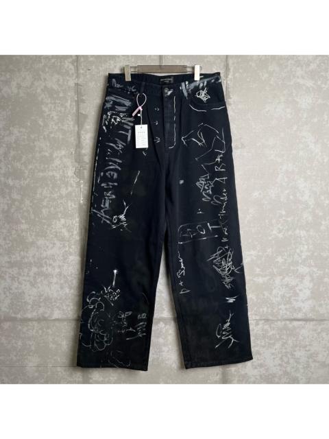 BALENCIAGA Balenciaga Graffiti Print Jeans