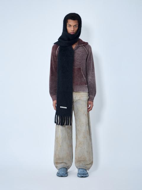 Acne Studios Fringed Wool Scarf