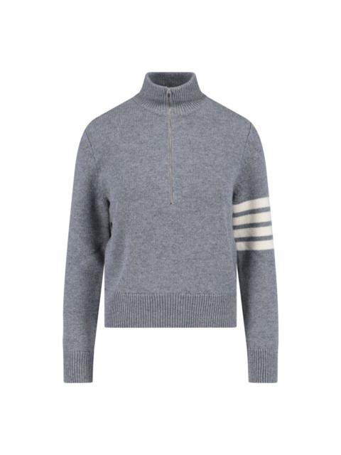 Thom Browne '4-bar' Zip Sweater