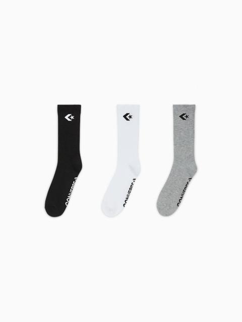Converse 3-Pack Women's Embroidered Crew Socks