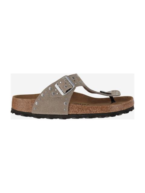 Gizeh Rivet Suede Leather Sandals