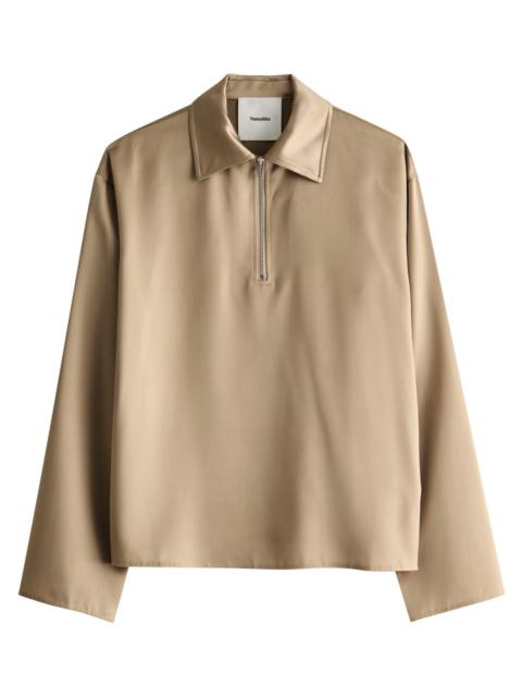 【関税込み】Nanushka オフホワイト Rasima シャツ Nanushka Off-White Rasima Shirt | REVERSIBLE