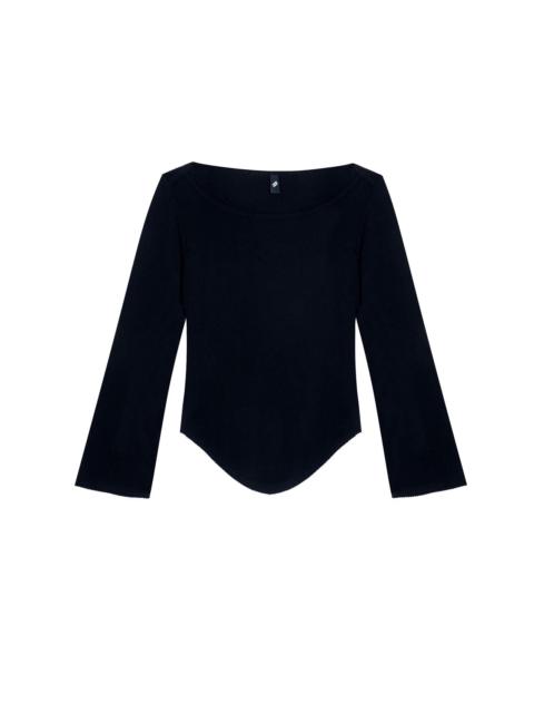 Cou Cou The Rina Long Sleeve: Cotton Jersey Black