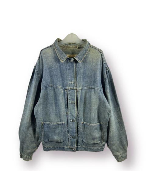 Other Designers Italian Designers - 🔥 Vintage Distressed Krizia Jeans croped linen Jacket - 42