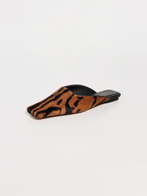 Stella McCartney Ocelot Print Velvet Slippers