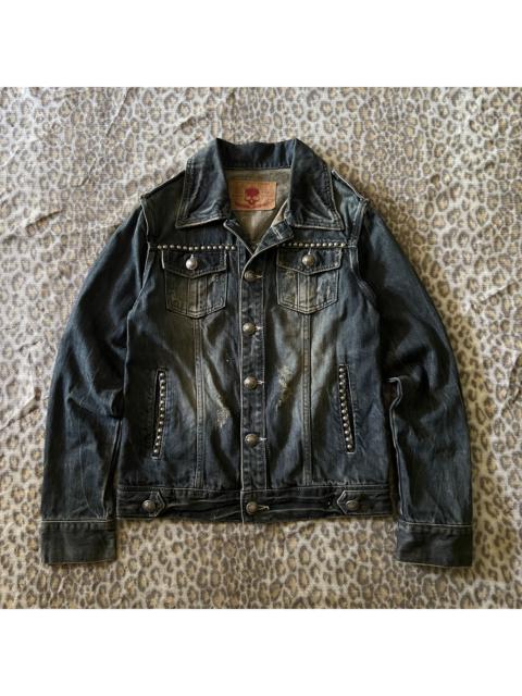 Lagust Studded Mudwash Denim Jacket