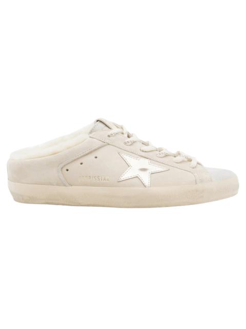 Golden Goose Suede & Shearling Slip On Superstar