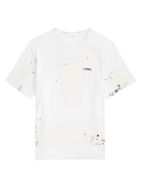 Helmut Lang Distressed printed cotton T-shirt
