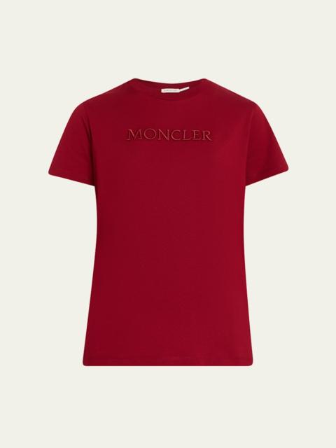 Moncler Short-Sleeve Logo Tee