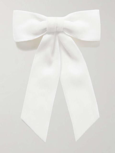 Velvet hair clip Cream