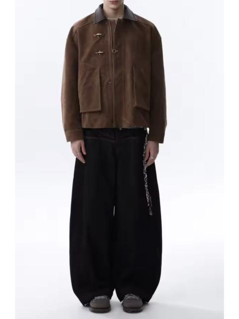 Other Designers Japanese Brand - Toggle Button Collar Pu Leather Jacket