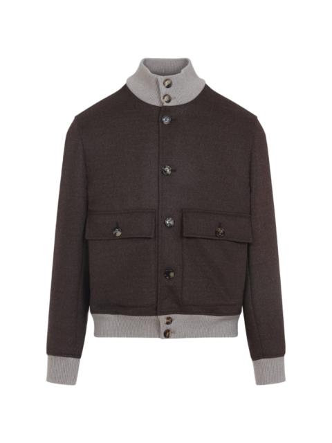 Brunello Cucinelli Wool Bomber Jacket