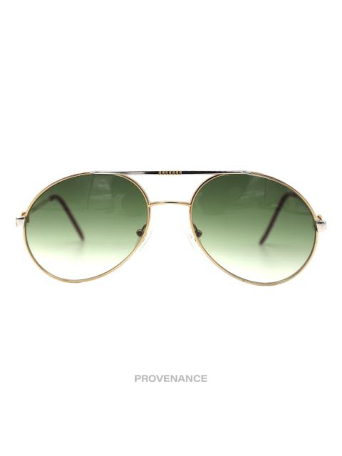 Other Designers Bugatti Vintage 64319 Sunglasses - Gold/Green