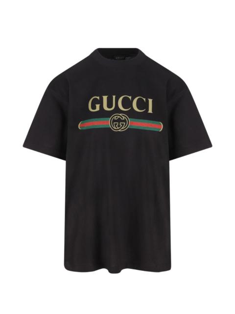 GUCCI Gucci Women Logo Cotton T-Shirt