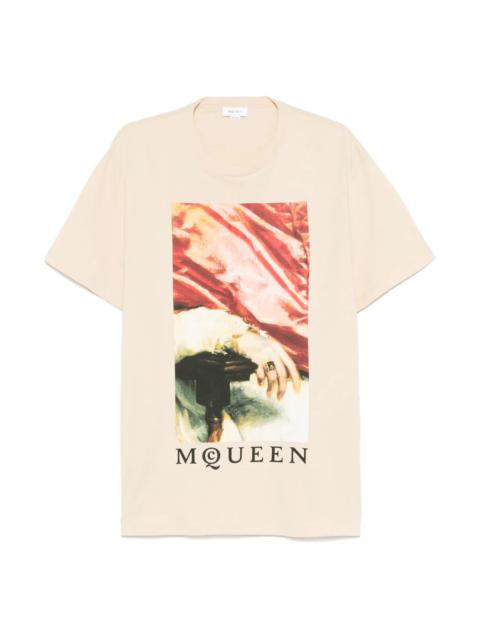 Alexander McQueen PAINTING-PRINT T-SHIRT