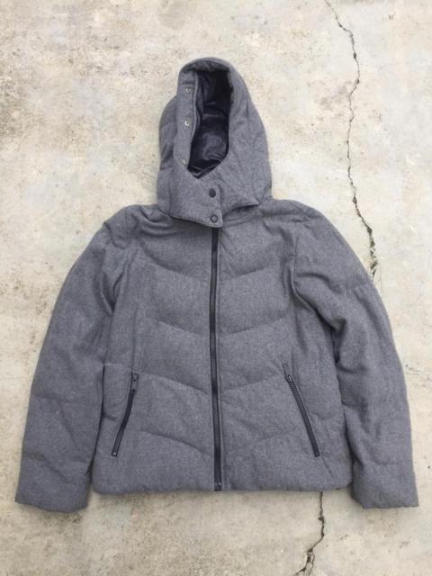 Other Designers Gap - Gap Puffer Down Jacket Wool Heather Gray