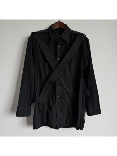 Yohji Yamamoto Yohji Yamamoto Pour Homme 15AW cross strap shirt
