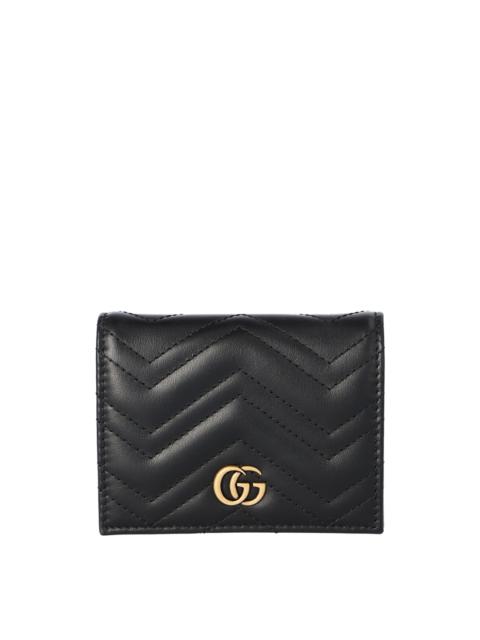 GUCCI Gucci GG Marmont Leather Card Case