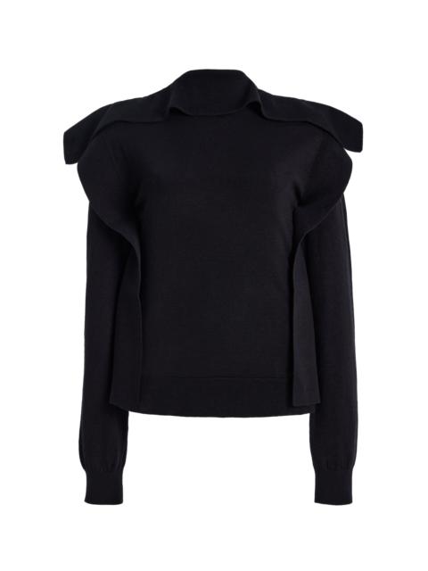 MARIE ADAM-LEENAERDT Square Wool-Blend Sweater black