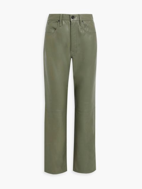 SLVRLAKE London leather straight-leg pants