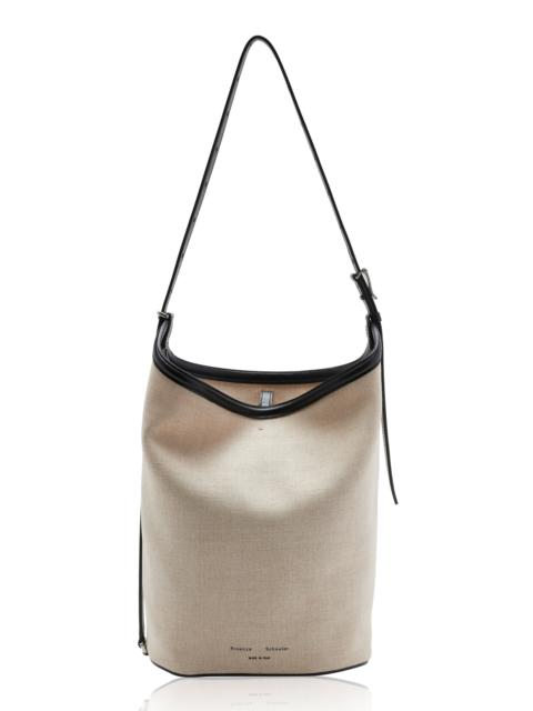 Proenza Schouler Brant Natural Linen Bucket Bag neutral