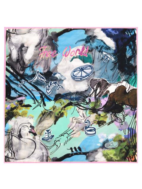 Vivienne Westwood FOULARD STAMPATO IN SETA