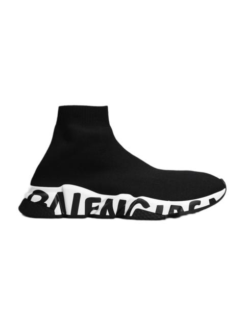 BALENCIAGA Speed Lt Graffi Sneakers In Black Synthetic Fibers