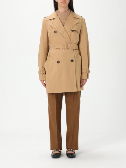Max Mara Max Mara Women Max Mara Double-Breasted Cotton Trench Coat