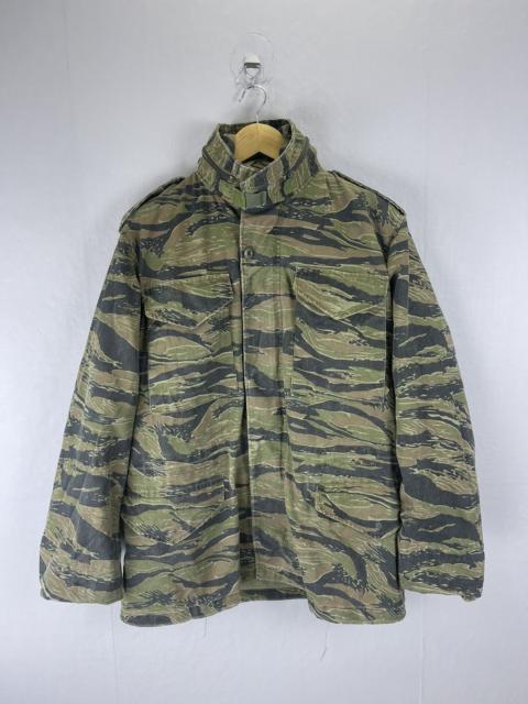 ALPHA INDUSTRIES Vintage Alpha Industries M-65 Tiger Stripe Camo Field Jacket