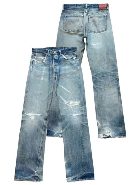 Levi's Vintage 90s Levis 501 Selvedge Distressed Denim Jeans 32x32