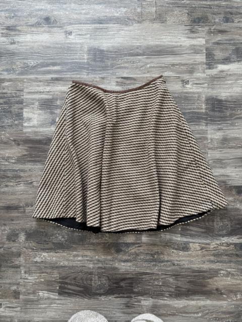 Prada Prada SS14 Houndstooth Midi Skirt