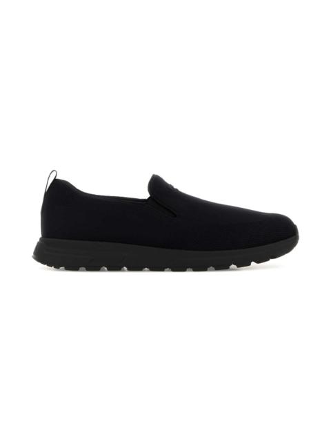 Prada Black Jersey Slip Ons