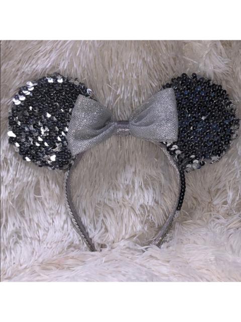 Vintage Disney Silver Sequin Minnie Ears