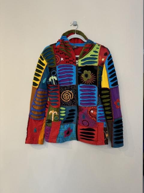 Other Designers Multicolour patchwork hoodie rare 90s vintage hype y2k 00s