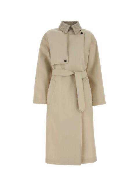 Bottega Veneta Bottega Veneta Women Trench Colletto Intreccio Bianco