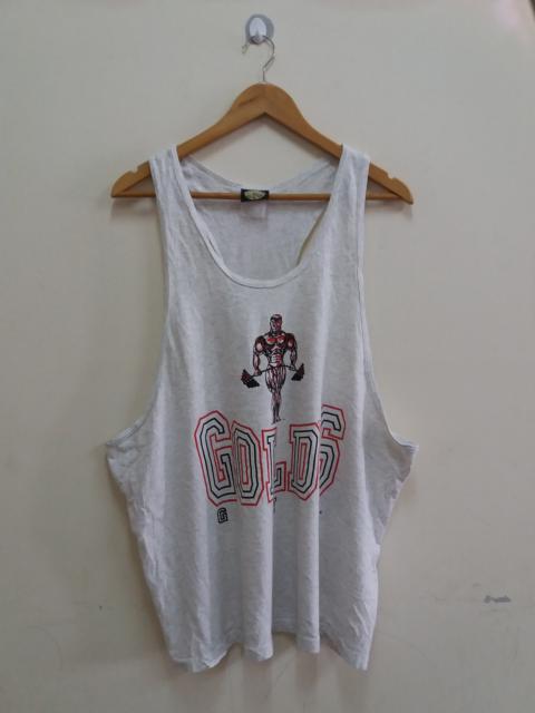 Other Designers Vintage - Vintage single stitch Golds Gym singlet