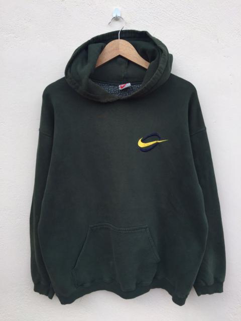 Vintage Distress Nike Pullover Hoodie Embroidery Logo
