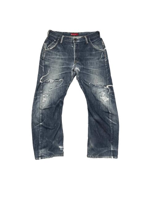 Other Designers Vintage Edwin E Function Thrashed Denim Jeans