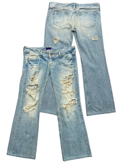 Other Designers Japanese Brand - Sly Distressed Ripped Rusty Lowrise Denim Jeans 35x29