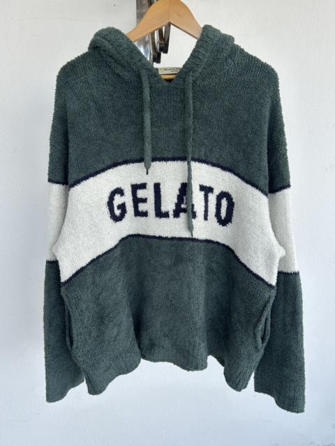 Other Designers Japanese Brand - Gelato Pique Homme Japan Vintage Hoodie Spellout Green
