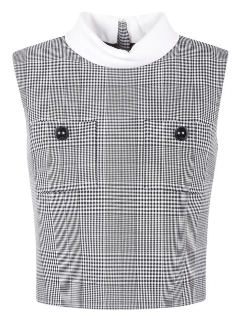 self-portrait Prince Of Wales Check Top
