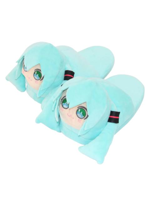 Other Designers Cute Anime Hatsune Miku Blue Kawaii Plush Indoor Slippers Adult Kids Warm Shoes Home