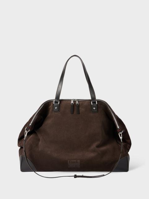 Paul Smith Brown Suede Duffle Holdall