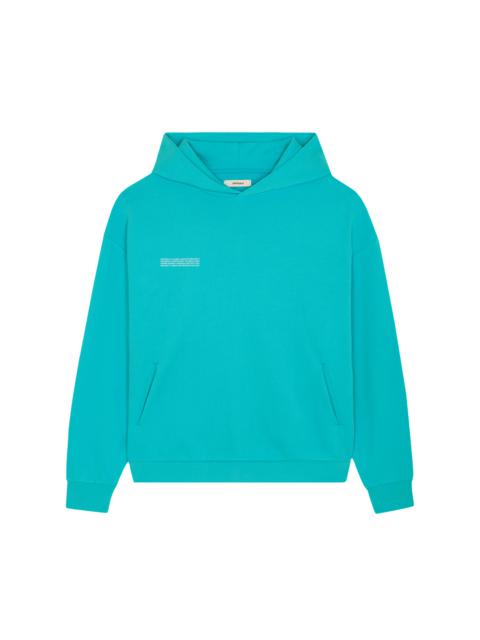 PANGAIA Mens 365 Midweight Hoodie - Ocean Turquoise