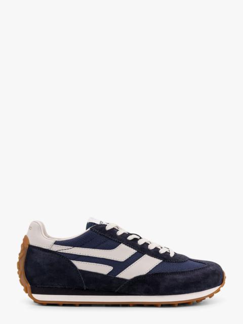Low-top suede and mesh sneakers