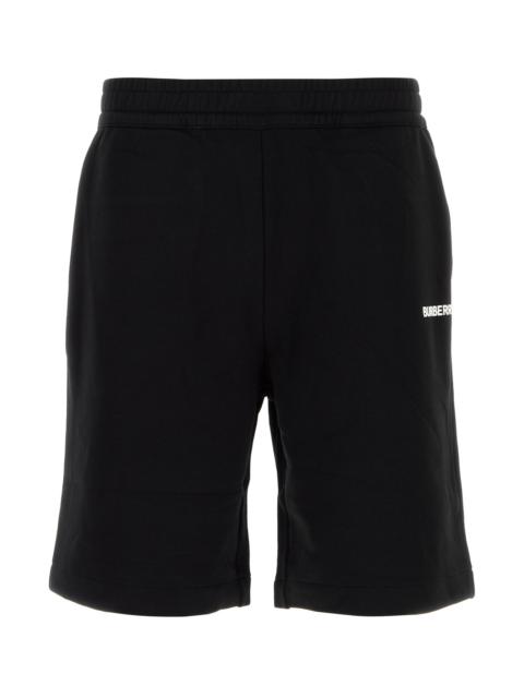 Burberry Black cotton bermuda shorts